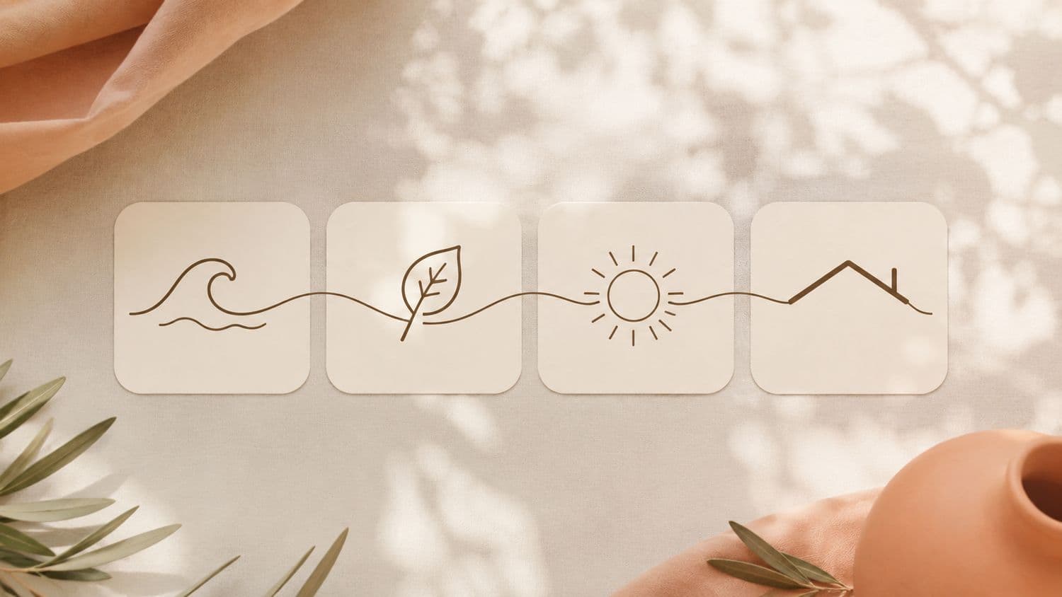 Four connected cards, one for each question the finder asks.