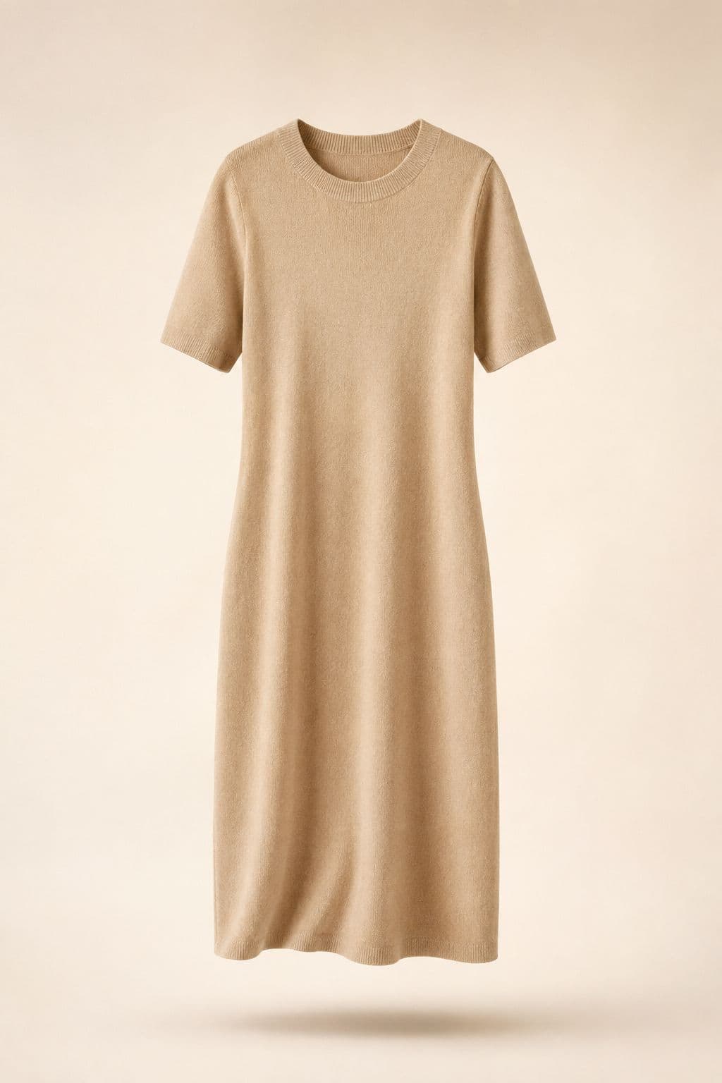 Knit Midi Everyday — A fine-gauge viscose knit that folds into nothing and comes out unmarked.