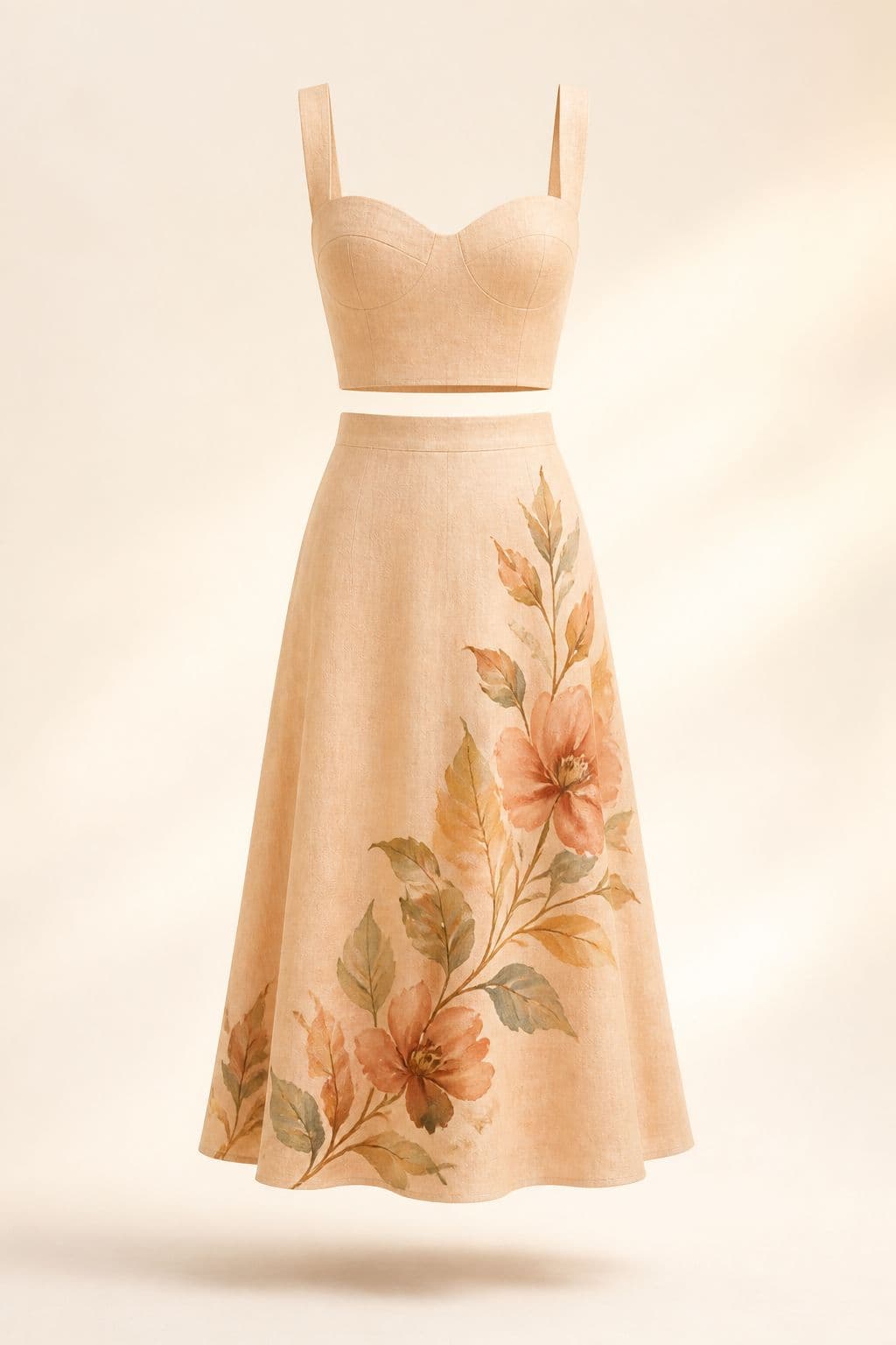 Two-Piece Set Midi, photographed in ordinary diffused daylight.